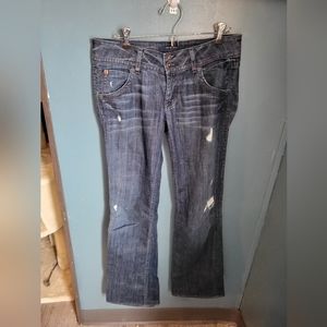 Hudson jeans size‎ 28 distressed blue jeans